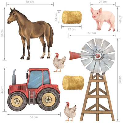 Wall Sticker - Farm Animals 1