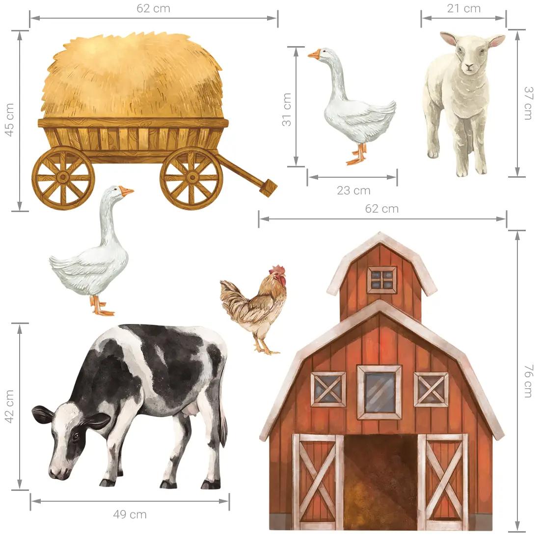 Wall Sticker - Farm Animals 2