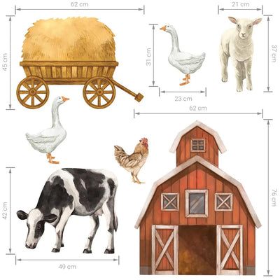 Wall Sticker - Farm Animals 2
