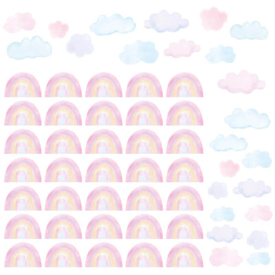 Wall Sticker - Mini Rainbows Pink