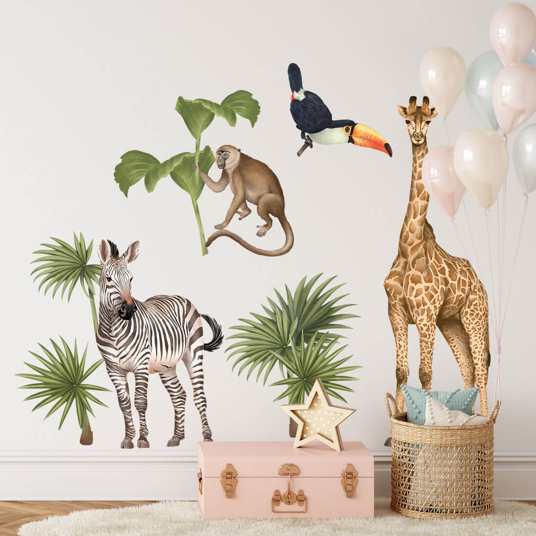 Wall Sticker - Safari Animals Il