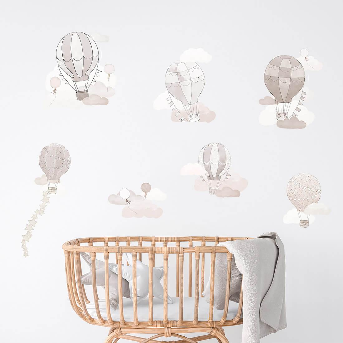 Wall Stickers - Beige Balloons