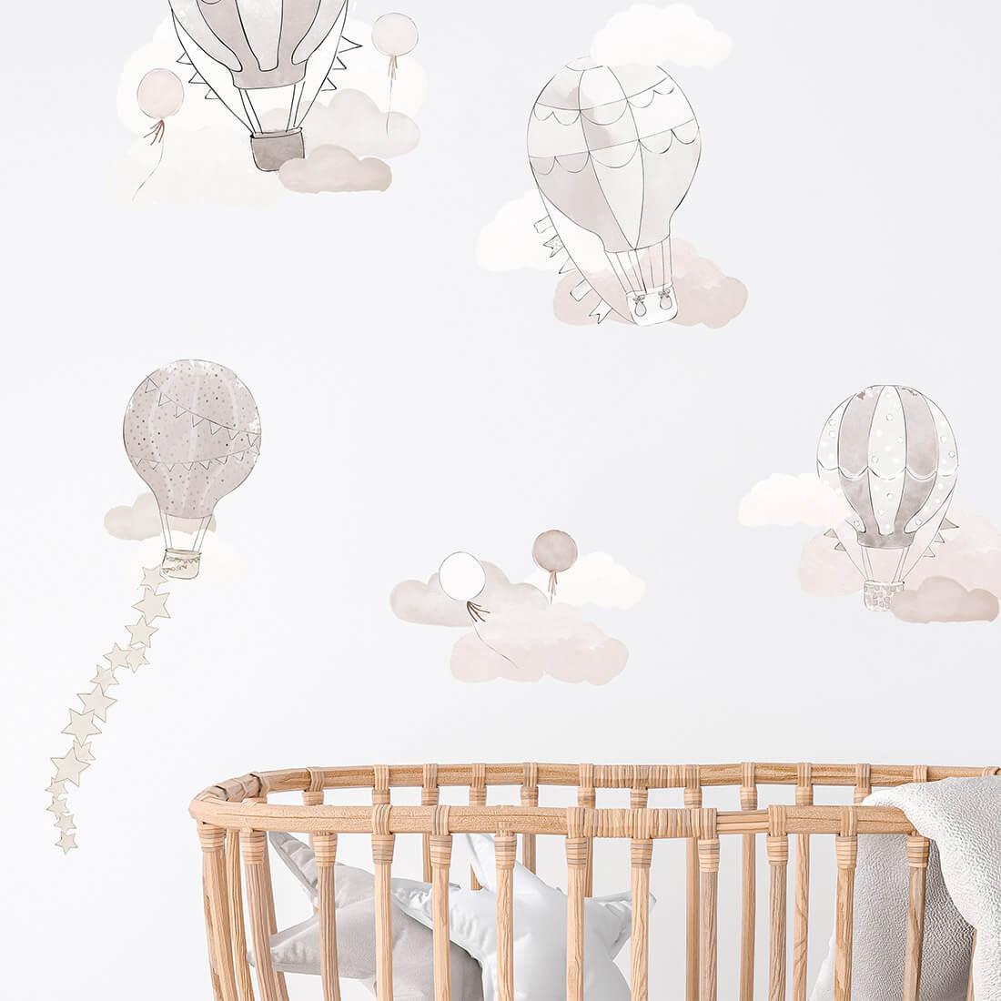 Wall Stickers - Beige Balloons