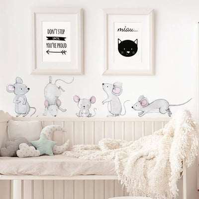 Wall Stickers - Mice Family