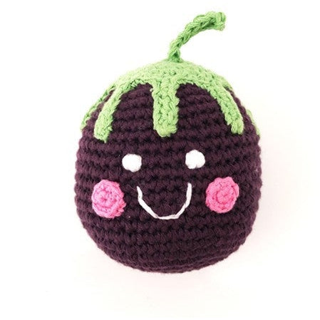 Pebble Friendly Purple Blackberry Rattle