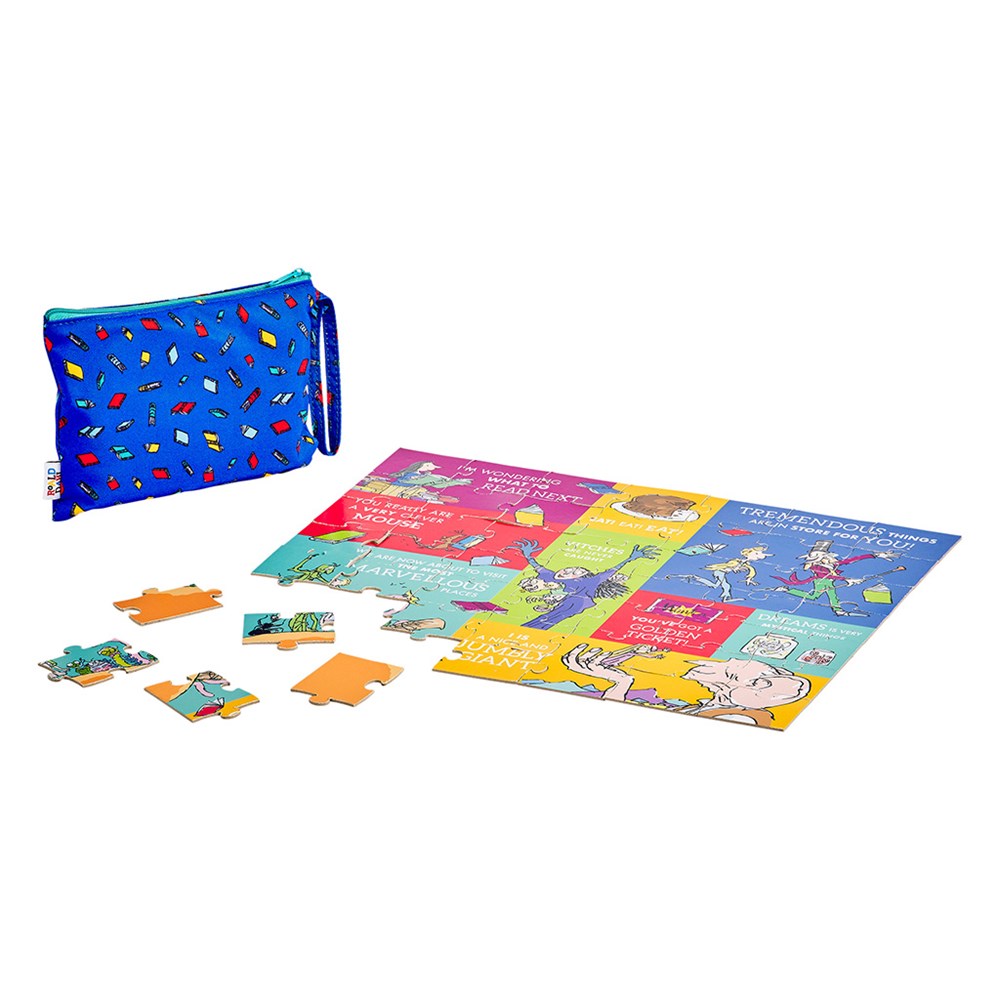 Roald Dahl Two-Sided Puzzle in Keepsake Pouch