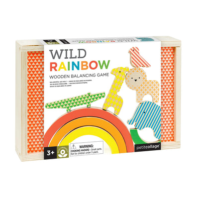 Petit Collage Wooden Game - Wild Rainbow