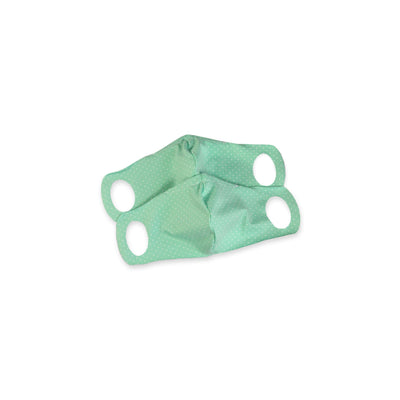 Petit Lulu 2 Comfort Face Mask Covers - Mint with White Dots - Small