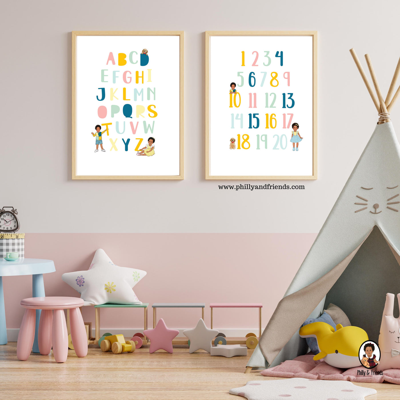 Alphabet & Numbers Poster - Educational Posters