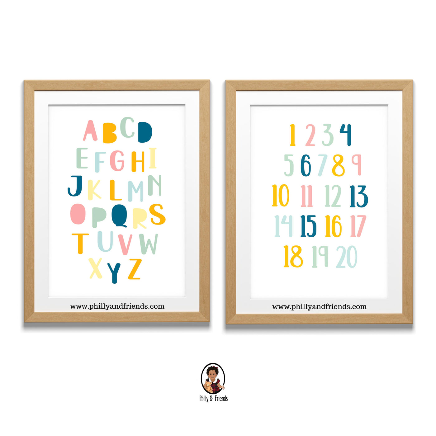 Alphabet & Numbers Poster - Educational Prints EYFS