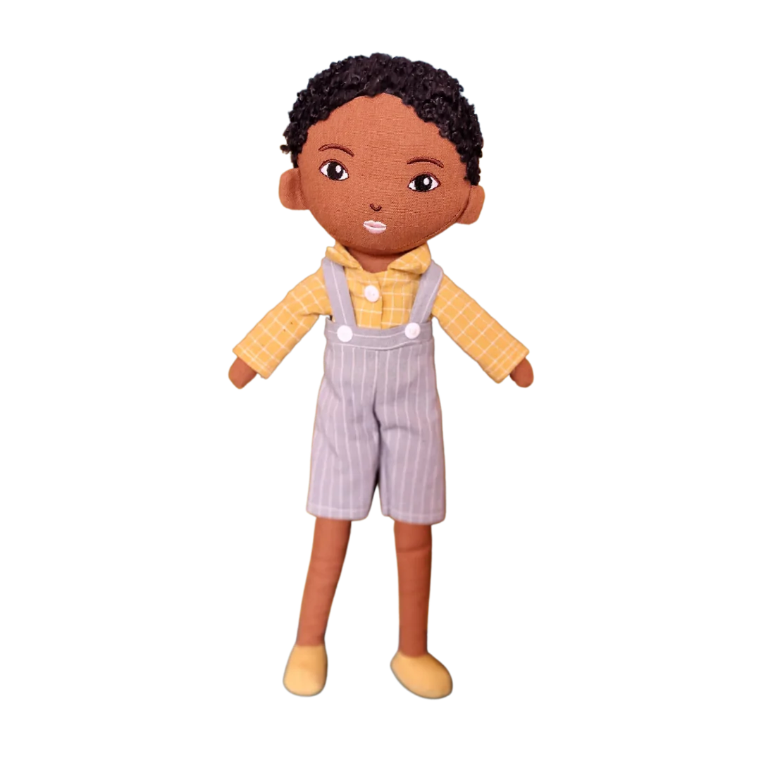 Arie Boy Soft Doll - Handmade Linen (37cm) - Philly's Bro