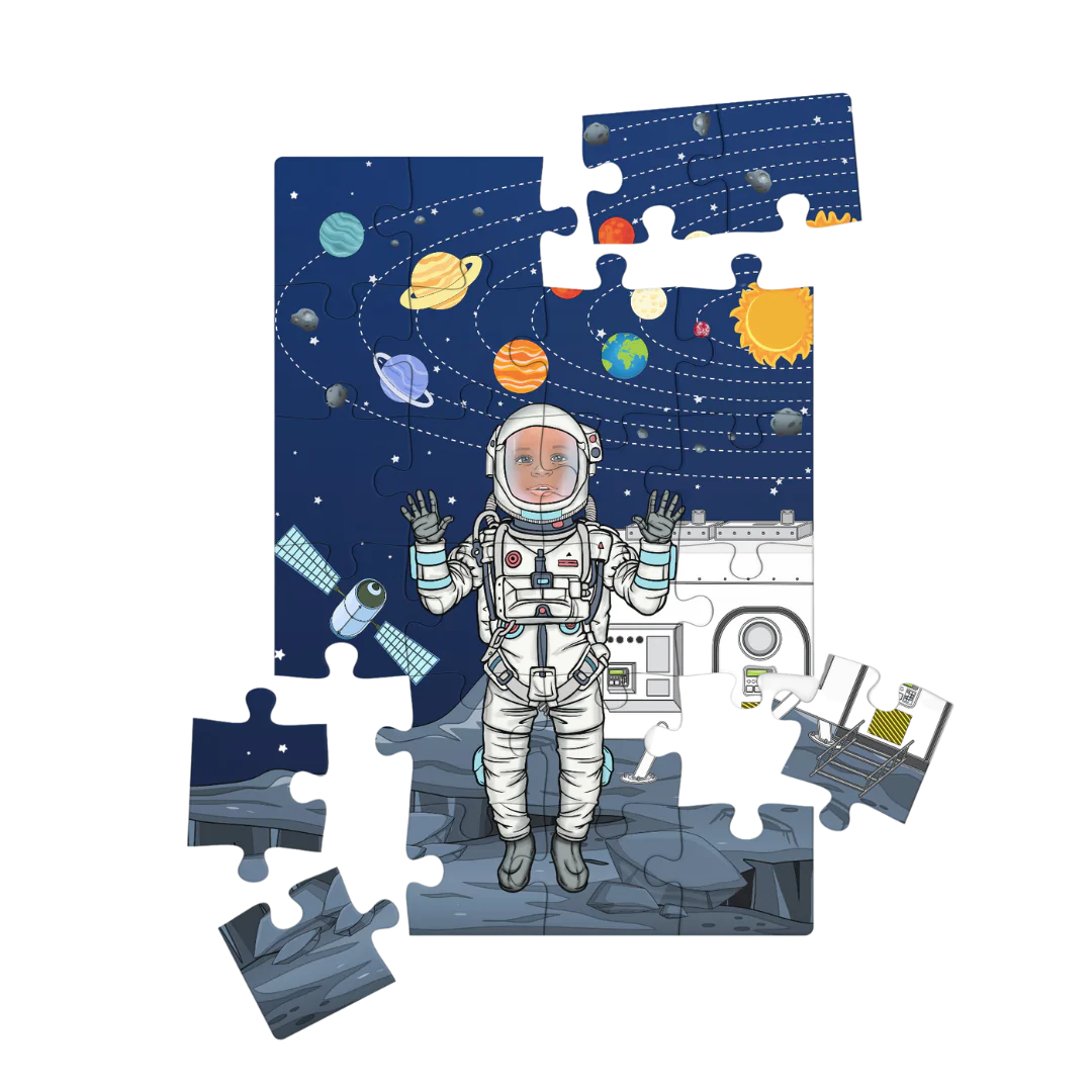 Astronaut Wooden Jigsaw Puzzle - 40 Piece - Tin Box