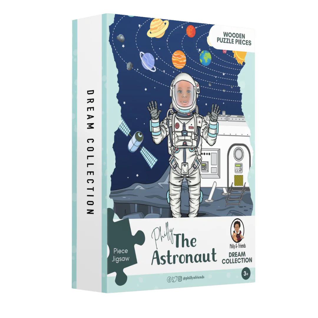 Astronaut Wooden Jigsaw Puzzle - 40 Piece - Tin Box