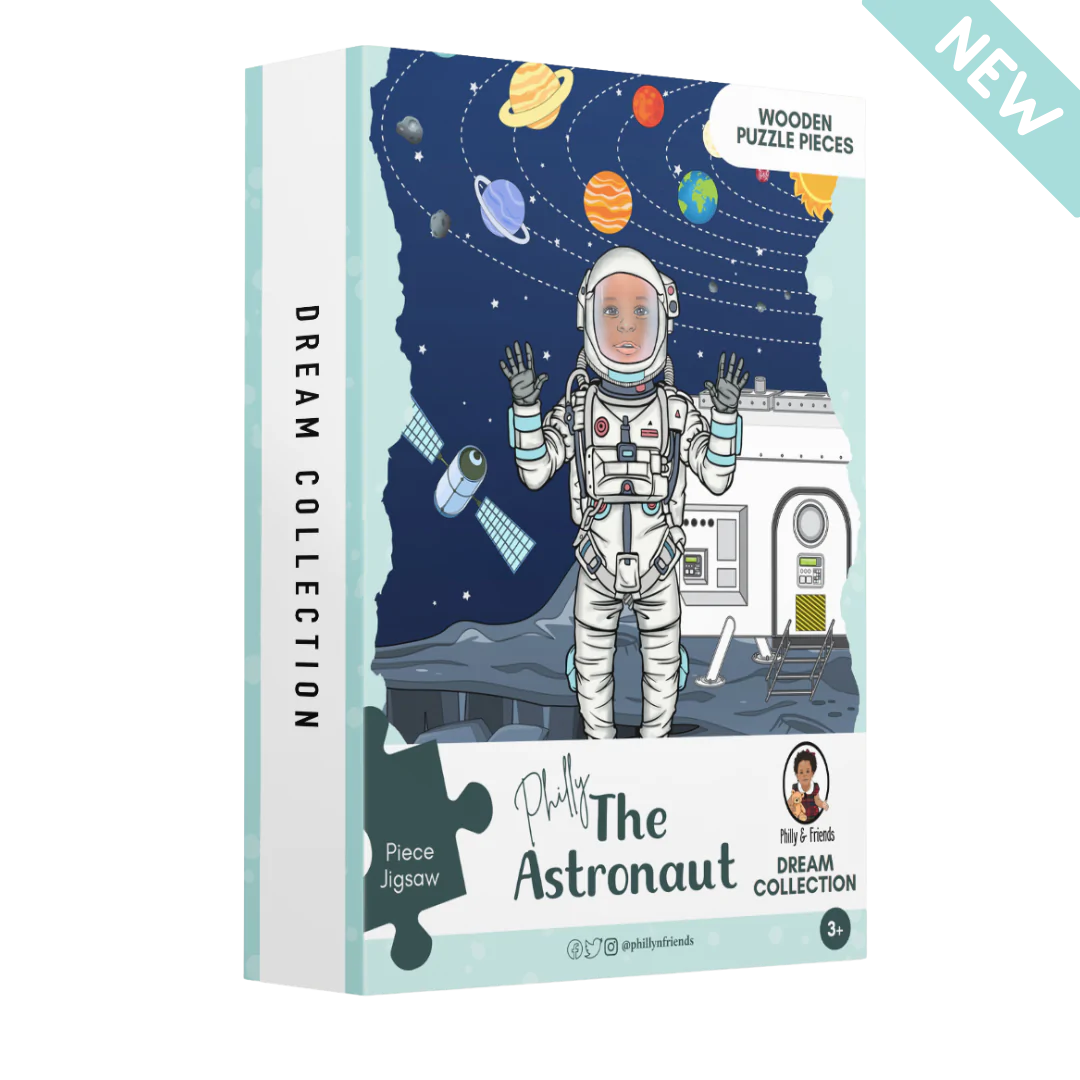 Astronaut Wooden Jigsaw Puzzle - 40 Piece - Tin Box