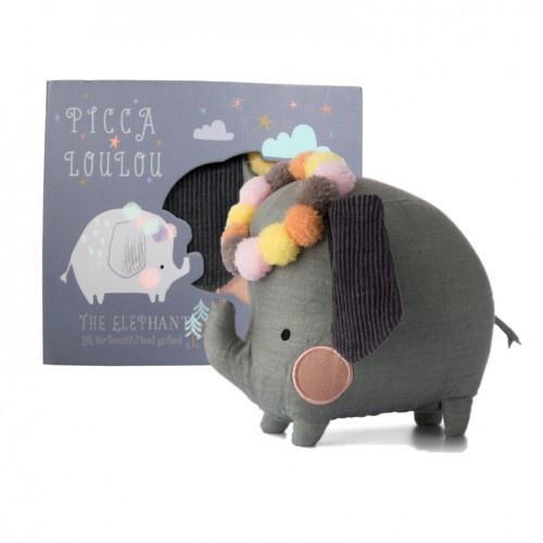 Picca Loulou Elephant In Gift Box - 18 cm