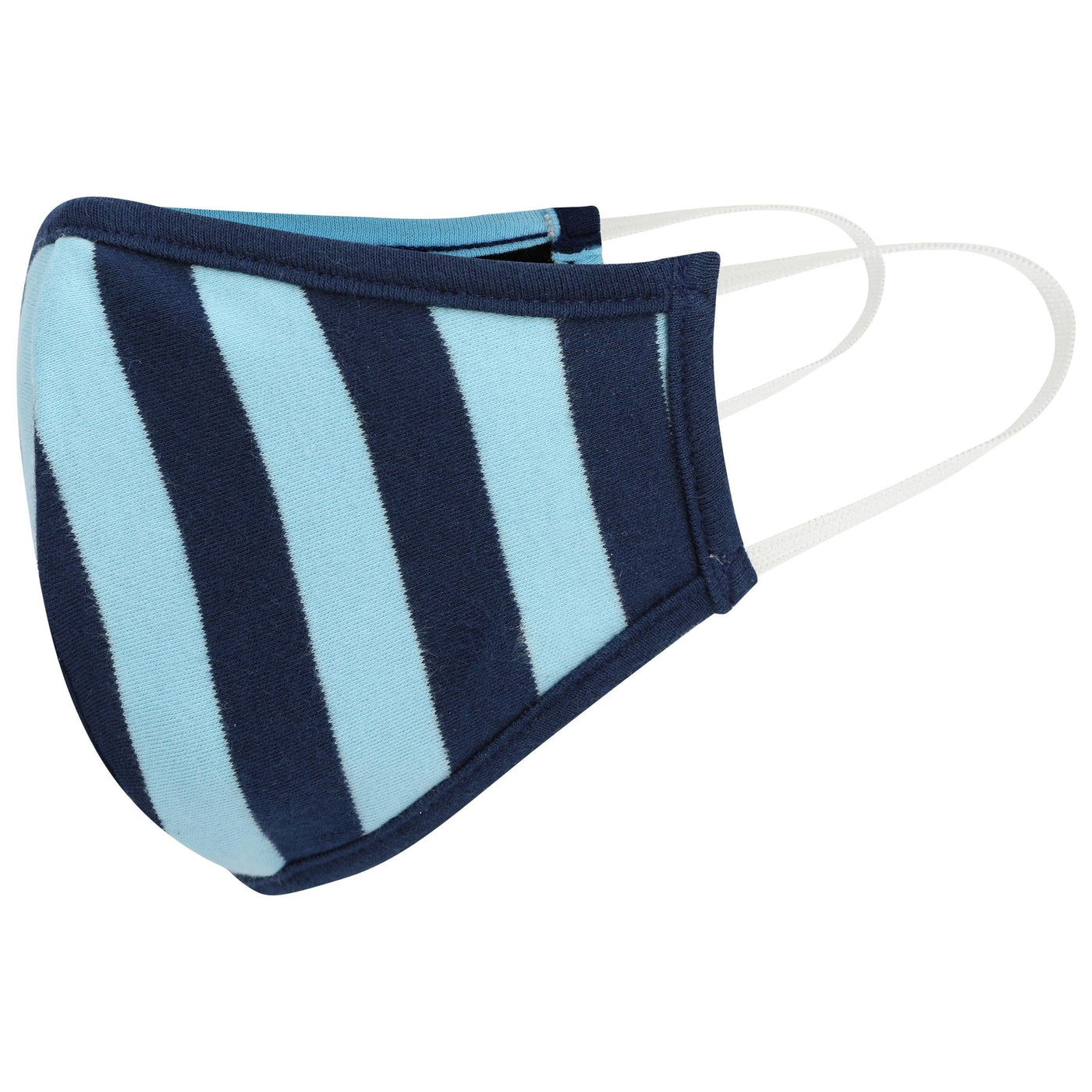 Piccalilly Kid's Face Covering - Blue Stripe