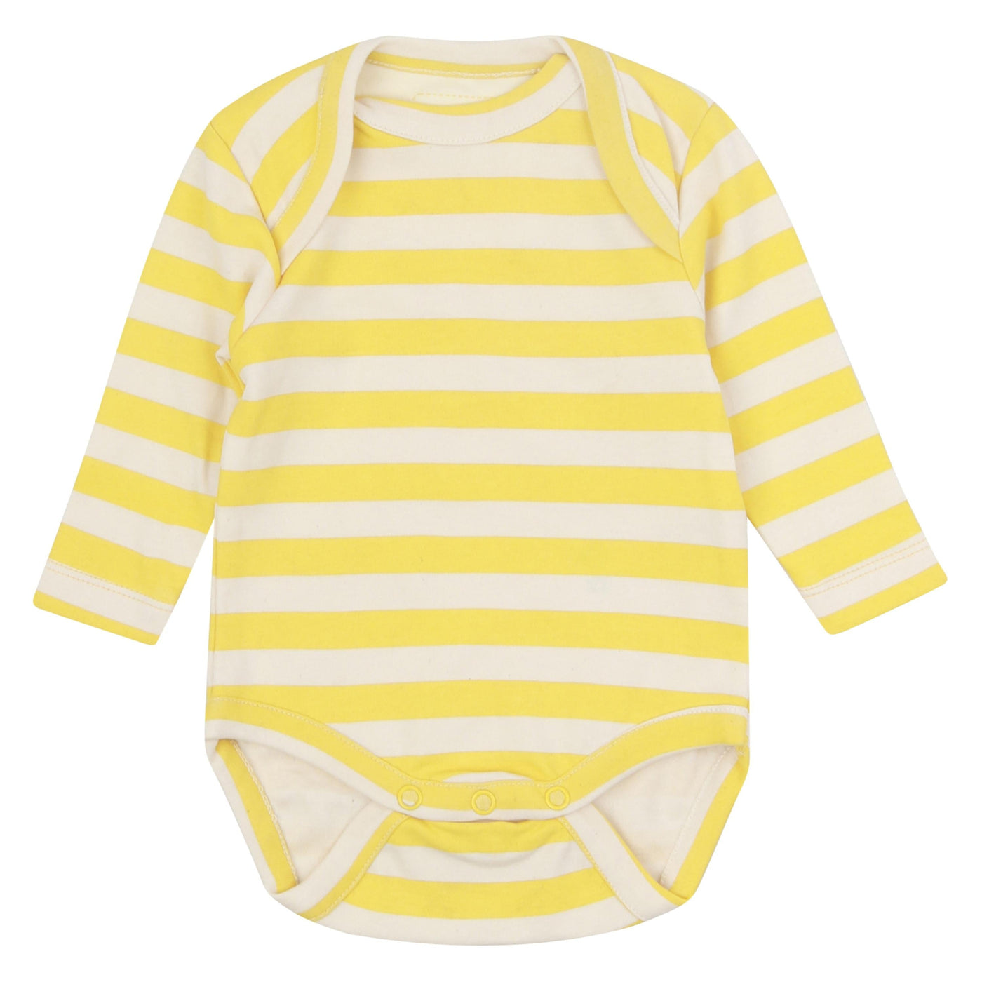 Piccalilly Primrose Stripe Baby Bodysuit
