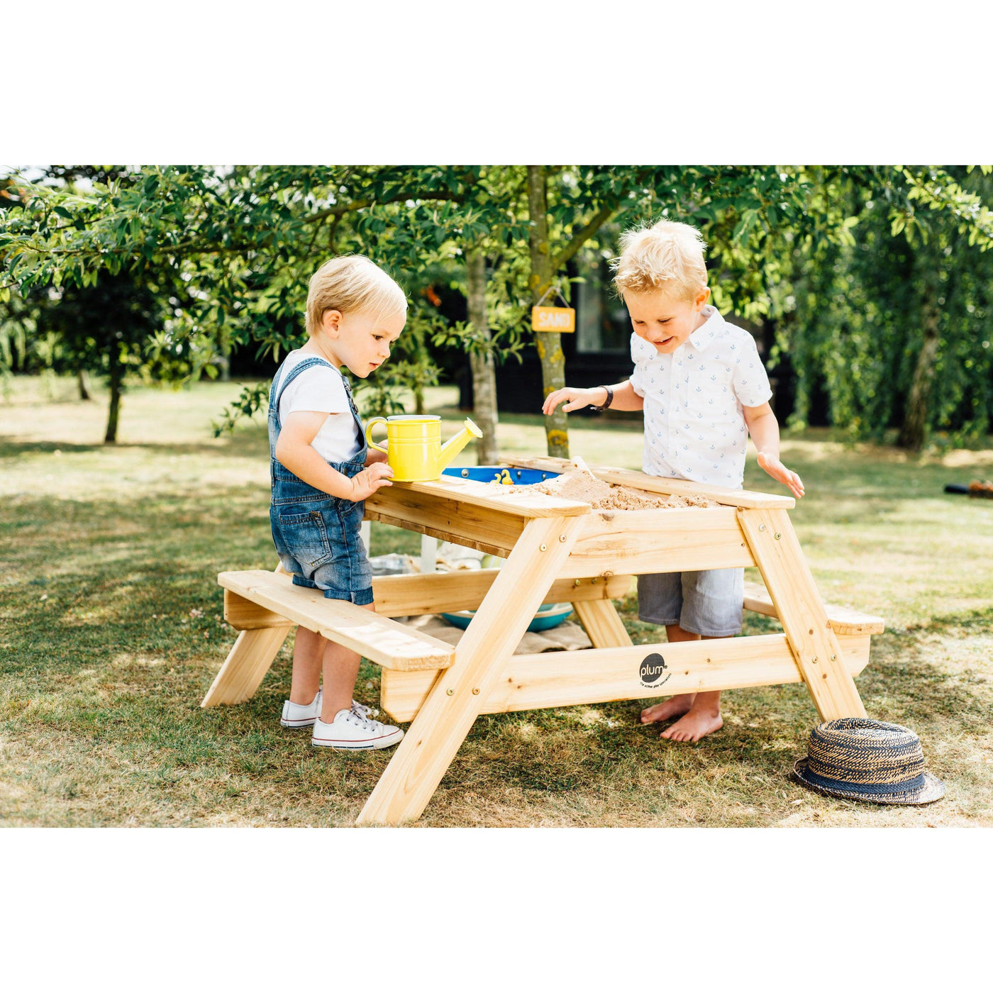 Plum Wooden Surfside Sand and Water Table - Natural