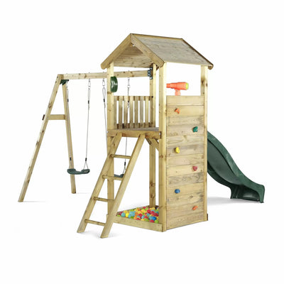 Plum® Wooden Lookout Tower with Swings