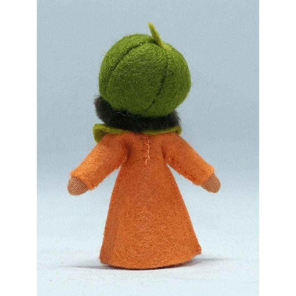 Pumpkin Boy Doll with Flower on Head - Medium Skin