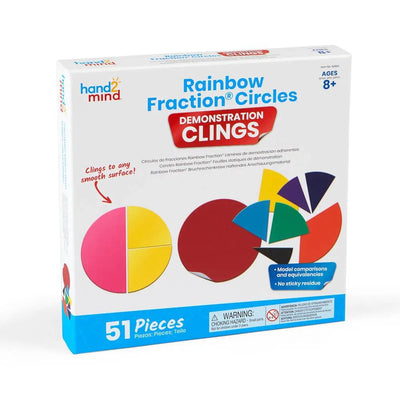 Rainbow Fraction® Circles Demonstration Clings