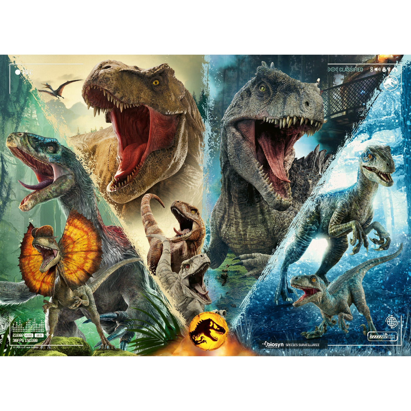 Jurassic World Dominion -Species Surveillance XXL 100 piece Jigsaw Puzzle