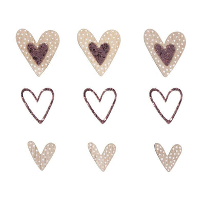 Small Wooden Objects - Hearts - Pack of 15