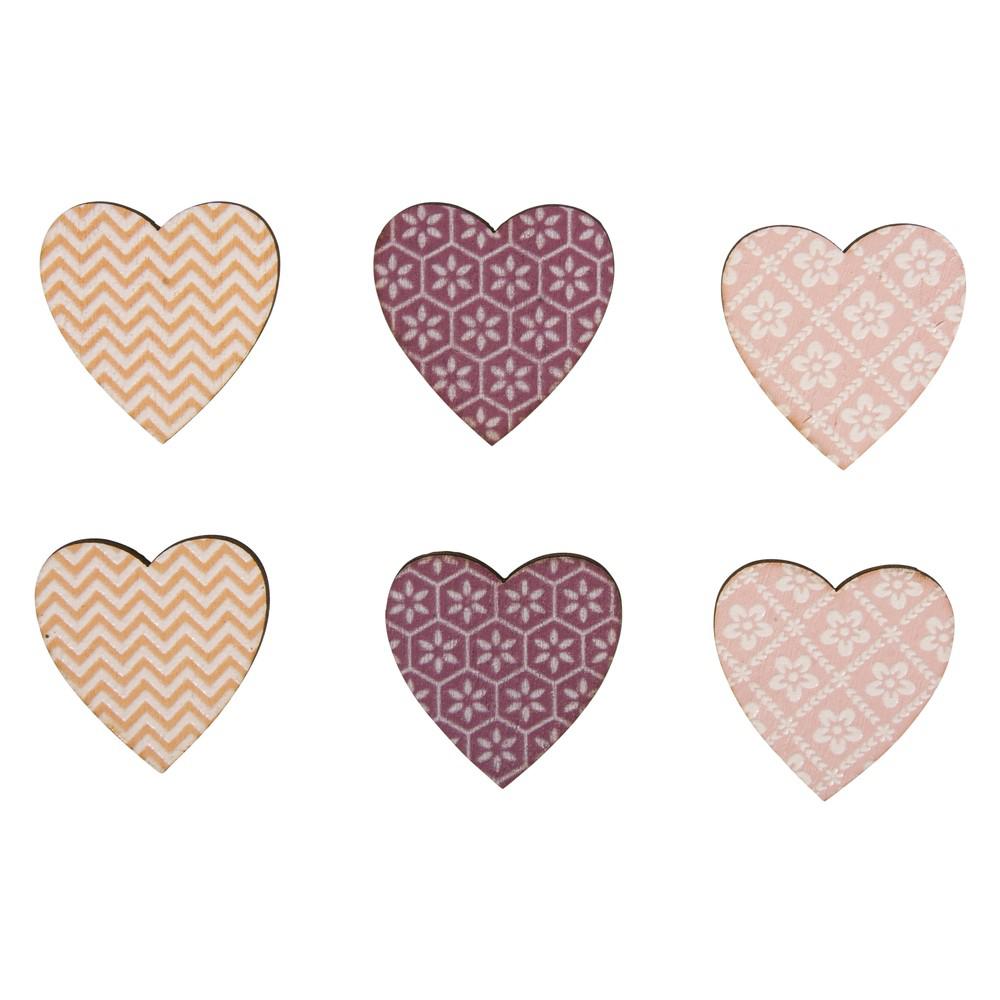 Wooden Objects Hearts - 3cm - Pack of 12