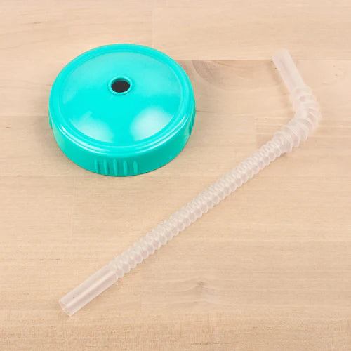 Re-Play Recycled Cup Lid & Straw Set - Aqua