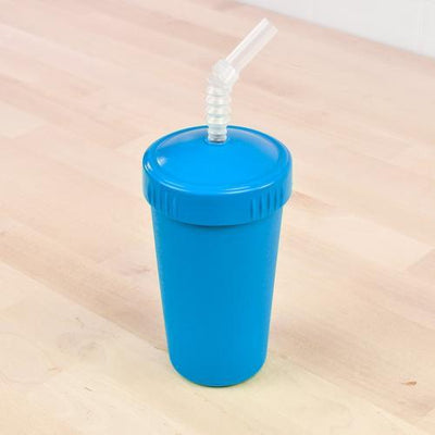 Re-Play Recycled Cup Lid & Straw Set - Sky Blue