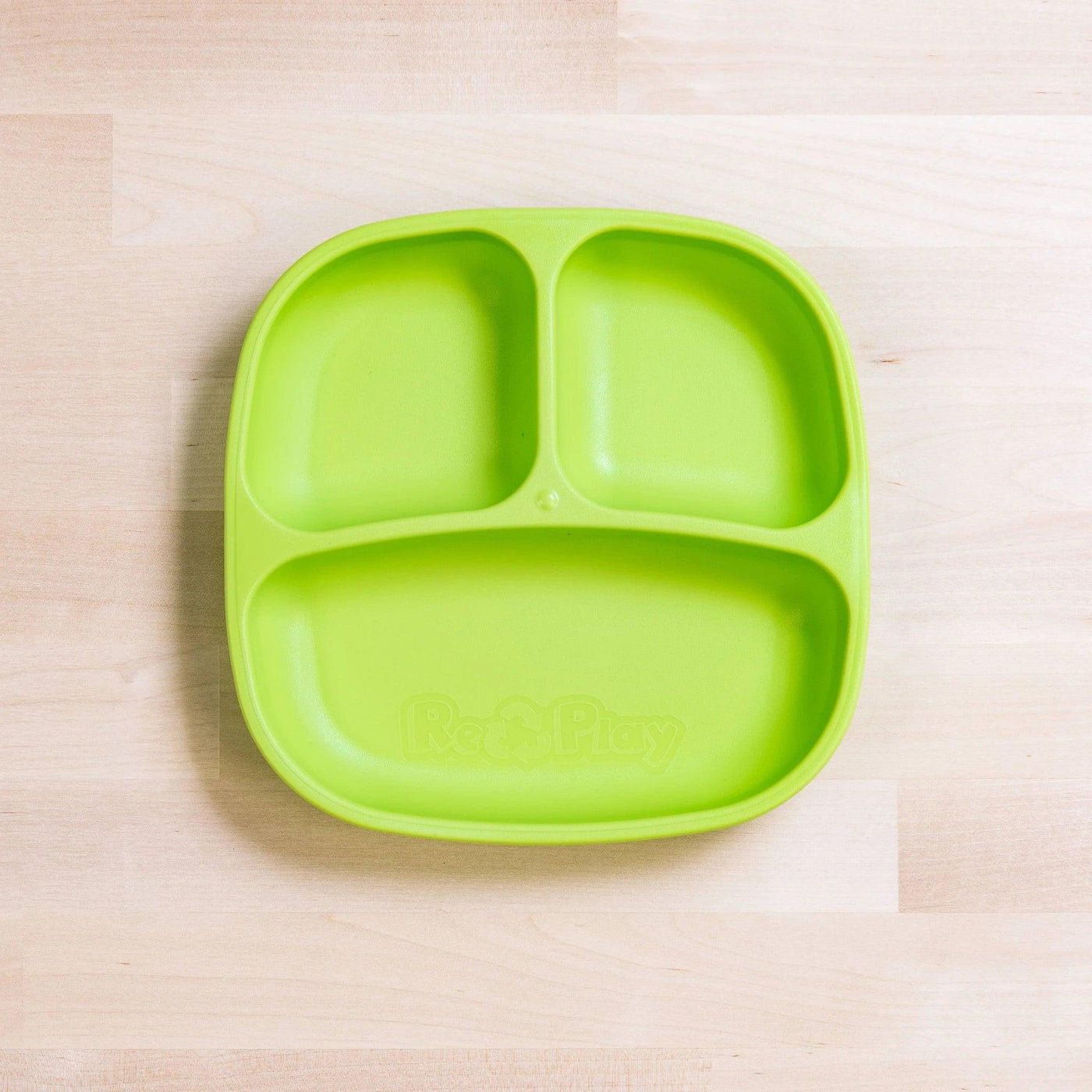 Re-Play Recycled Divided Plate - Lime Green