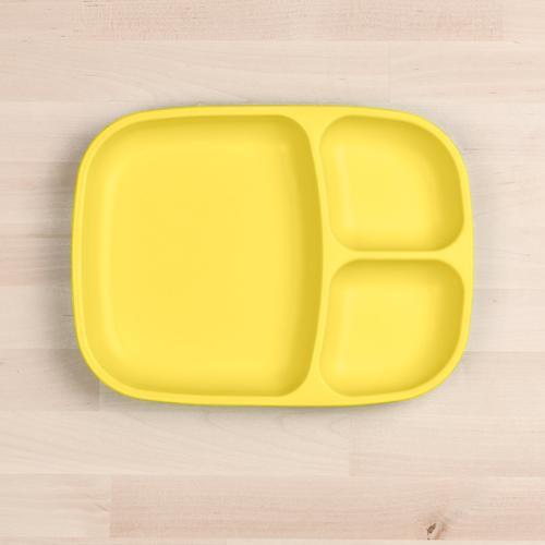 Re-play Recycled Large Divided Tray - Yellow