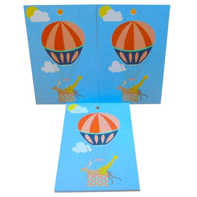 Hot Air Balloons by Louise Thomas - Wrapping Paper with Gift Tag