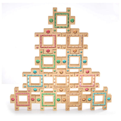Atlantis Building Blocks in Box - Set of 12-Wooden Blocks-Regenbogenland-Yes Bebe