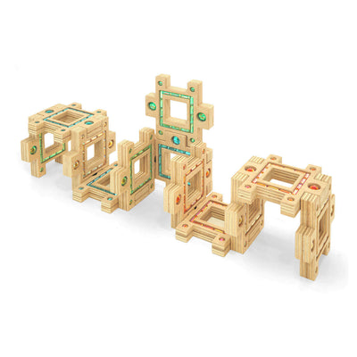 Atlantis Building Blocks in Box - Set of 12-Wooden Blocks-Regenbogenland-Yes Bebe