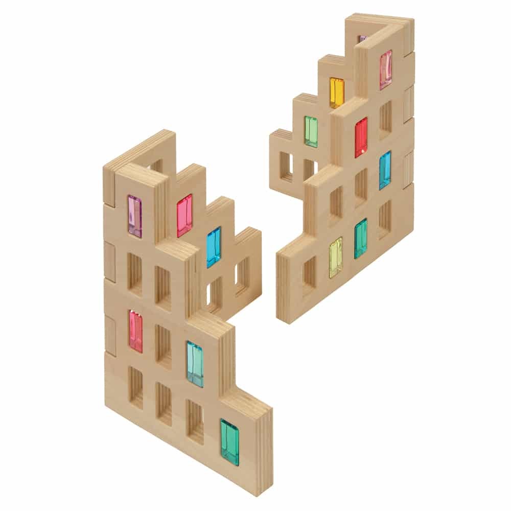 Skyline Building Blocks - Set of 4 in Box by Regenbogenland