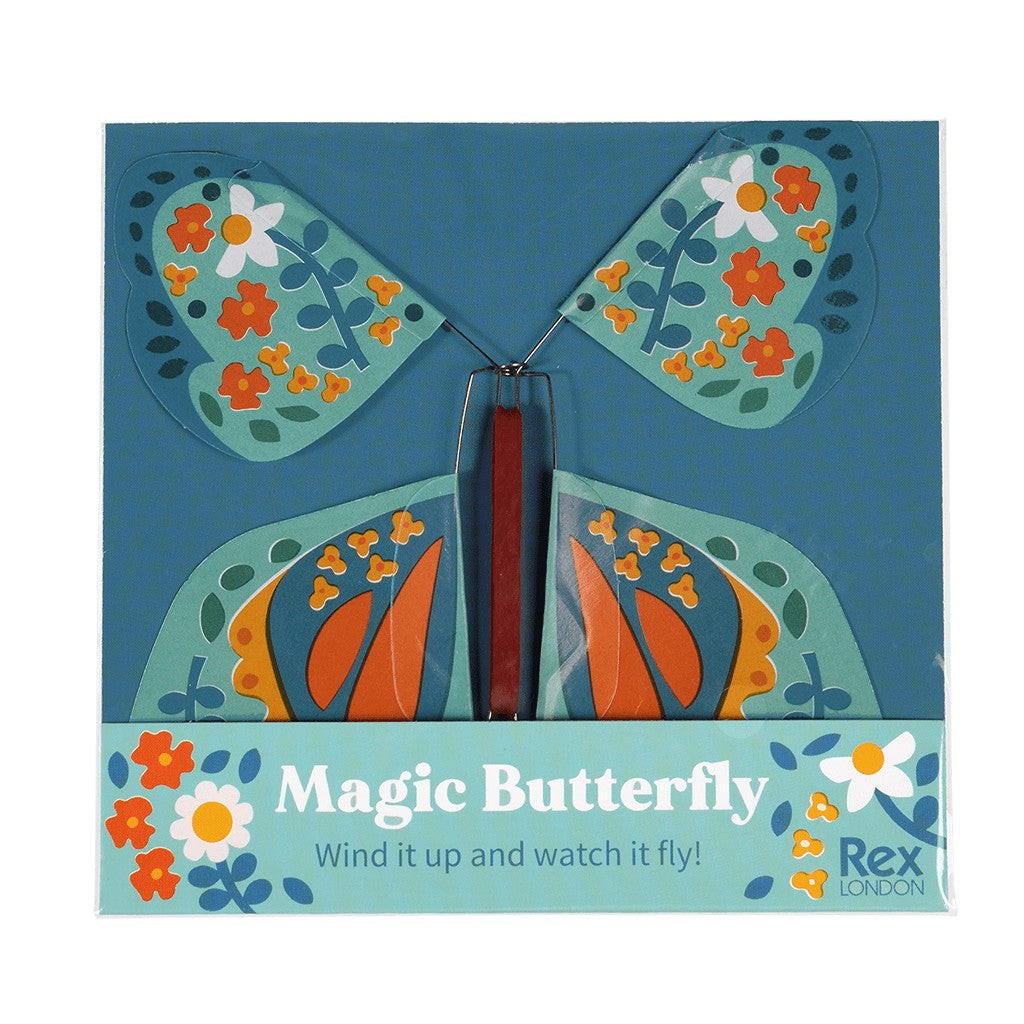 Blue Magic Wind Up Butterfly