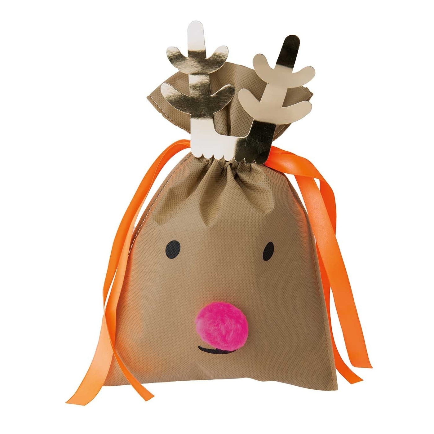 Gift Bag - Small - Dark Brown Reindeer - 20x30cm