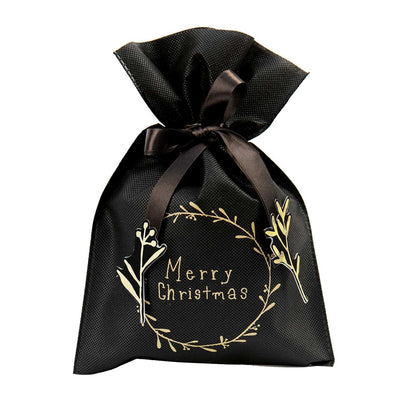 Gift Bag - Small Nostalgic Black Wreath - 20x30cm