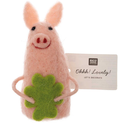 Hand-Felted Lucky Piglet