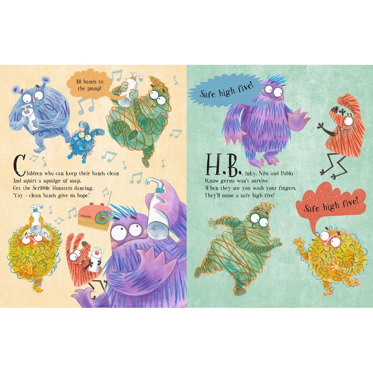 Wash Those Hands! (The Scribble Monsters' Guide To Modern Manners) - John Townsend & Carolyn Scrace