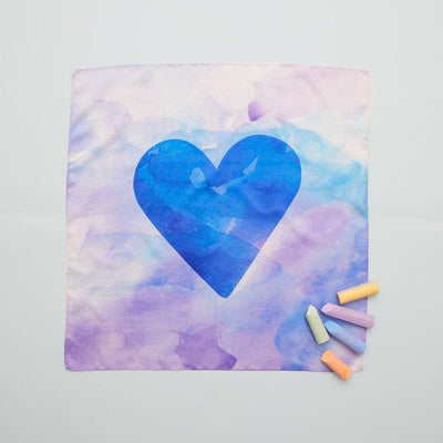 Mini Blue Heart Playsilk by Sarahs Silks