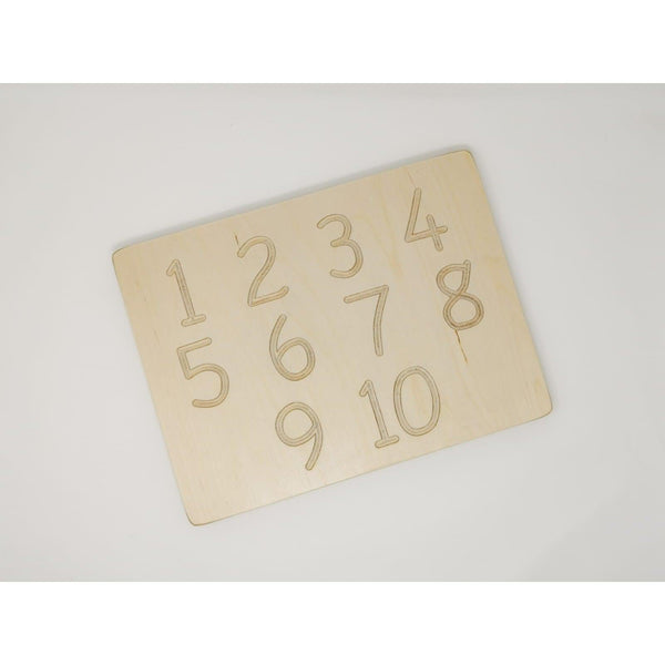 Wooden Tracing Board - Numbers