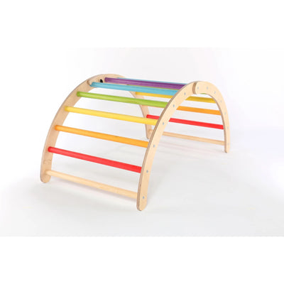 Sawdust & Rainbows The Folding Finn Climbing Frame - Rainbow