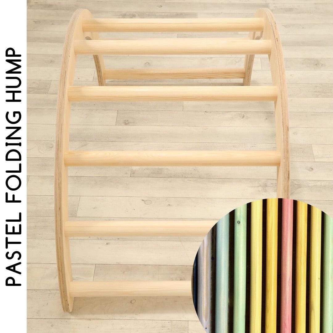 Sawdust & Rainbows The Folding Hump Climbing Frame - Pastel