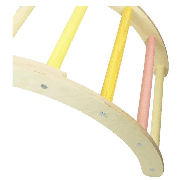 Sawdust & Rainbows The Folding Hump Climbing Frame - Pastel