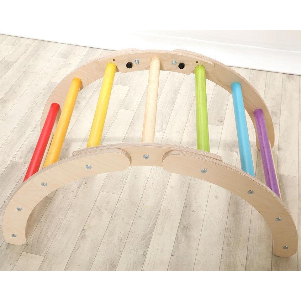 Sawdust & Rainbows The Folding Hump Climbing Frame - Rainbow