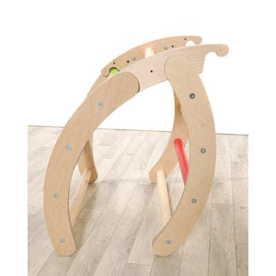 Sawdust & Rainbows The Folding Hump Climbing Frame - Rainbow