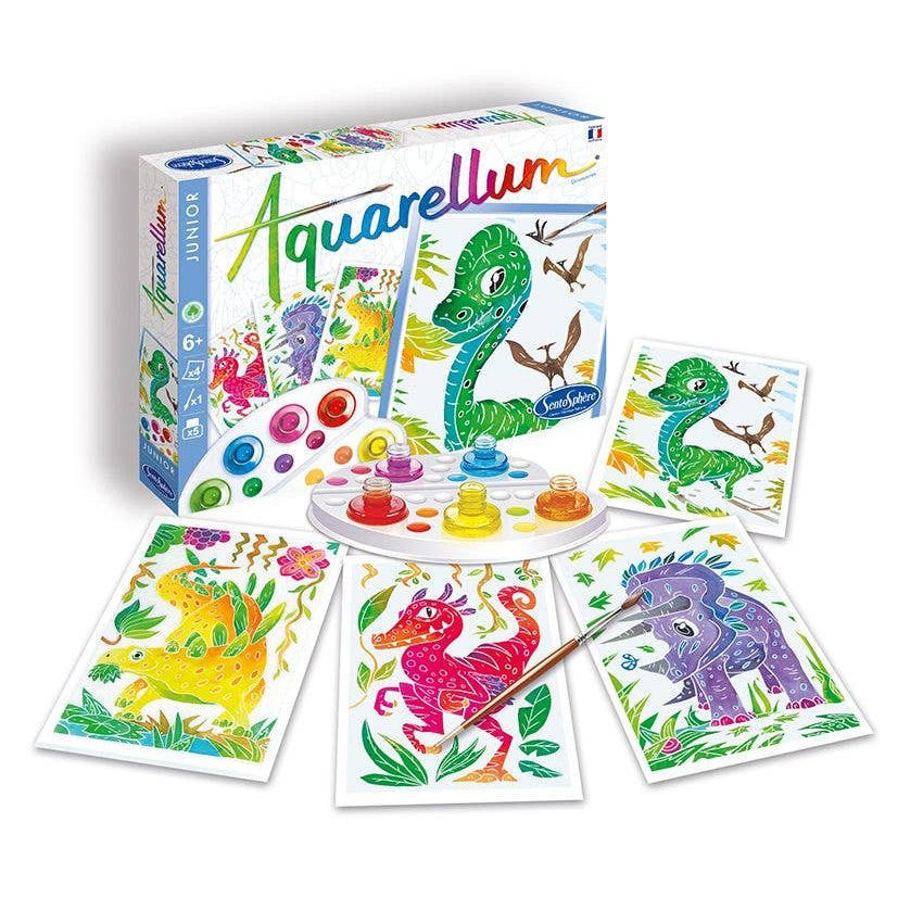 Aquarellum Junior Dinosaurs - Paint by Numbers