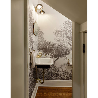 Classic Hua Trees Mural Wallpaper - Grey